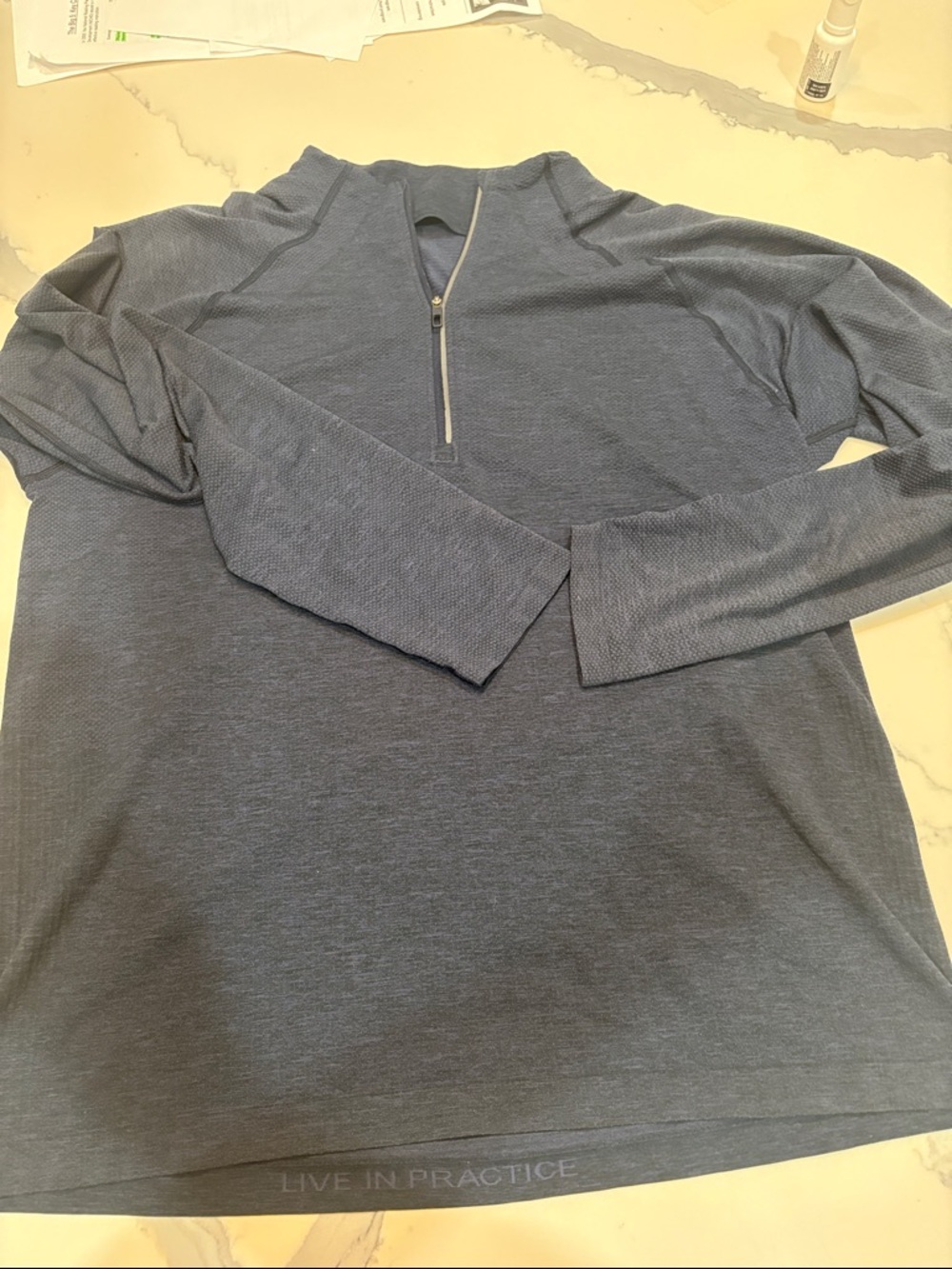 lululemon athletica Men’s Long-Sleeve Crew - Dark Blue